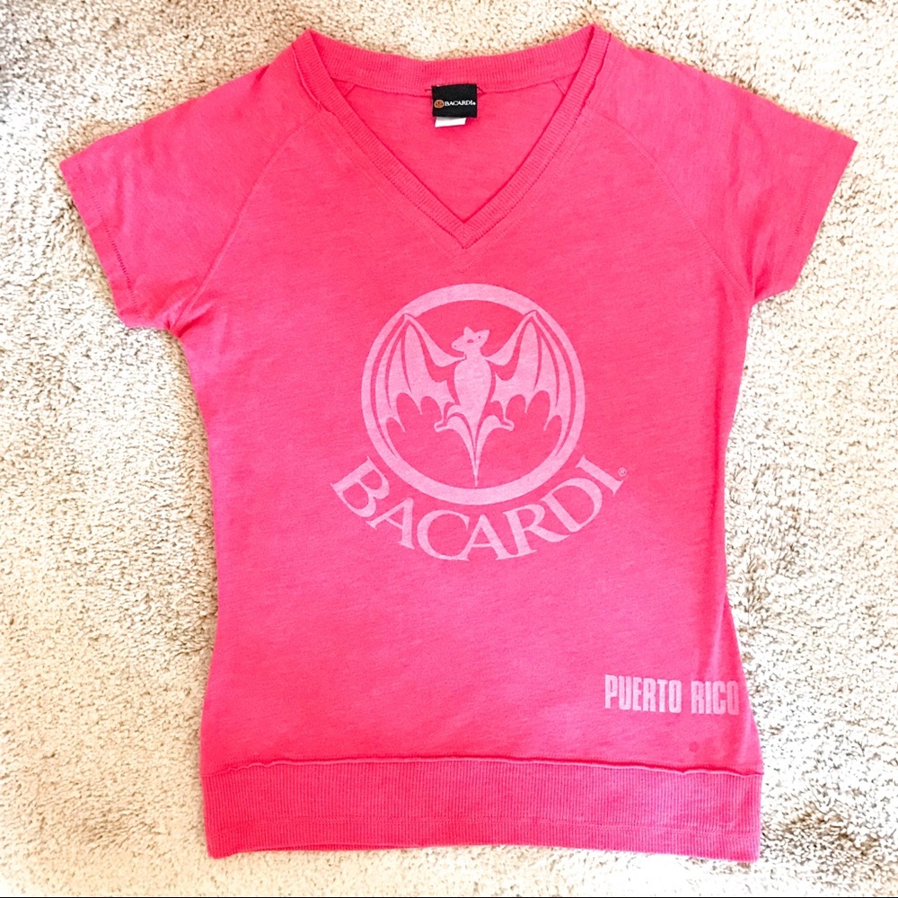Bacardi Puerto Rico Crop Top Coral Red